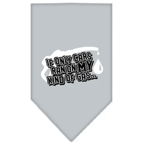 My Kind Of Gas Screen Print Bandana Grey Small Default Title