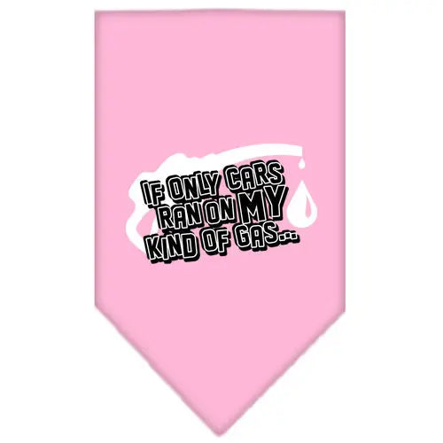 My Kind Of Gas Screen Print Bandana Light Pink Small Default Title
