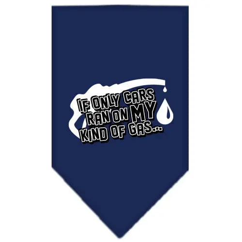 My Kind Of Gas Screen Print Bandana Navy Blue Small Default Title