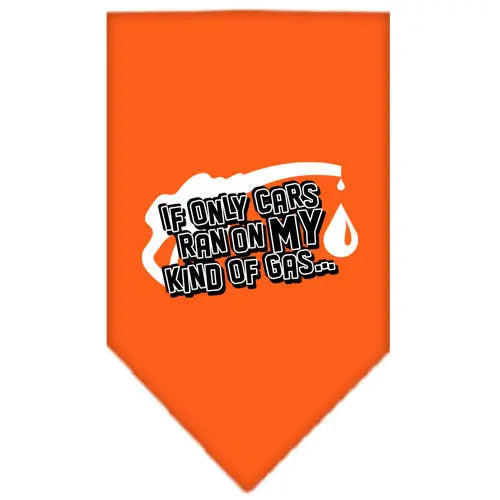 My Kind Of Gas Screen Print Bandana Orange Large Default Title