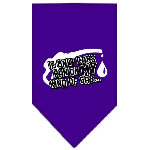 My Kind Of Gas Screen Print Bandana Purple Large Default Title