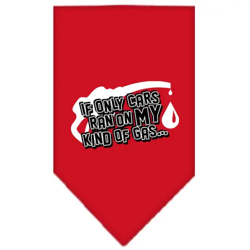 My Kind Of Gas Screen Print Bandana Red Large Default Title