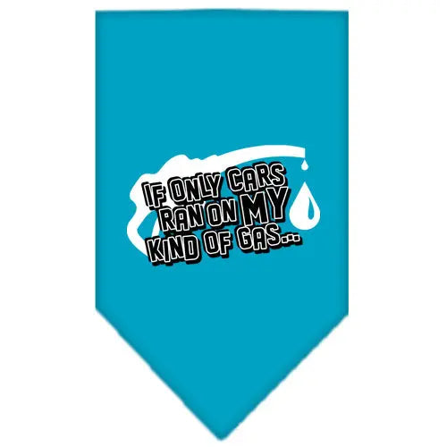 My Kind Of Gas Screen Print Bandana Turquoise Small Default Title