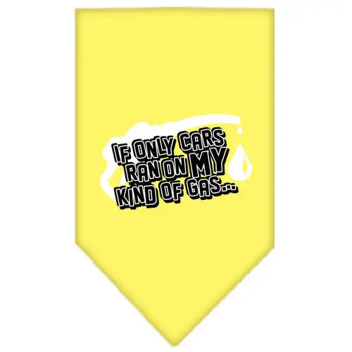 My Kind Of Gas Screen Print Bandana Yellow Large Default Title
