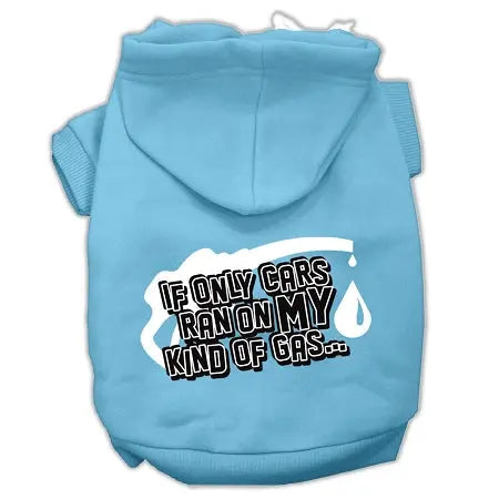 My Kind Of Gas Screen Print Pet Hoodies Baby Blue Xs Default Title