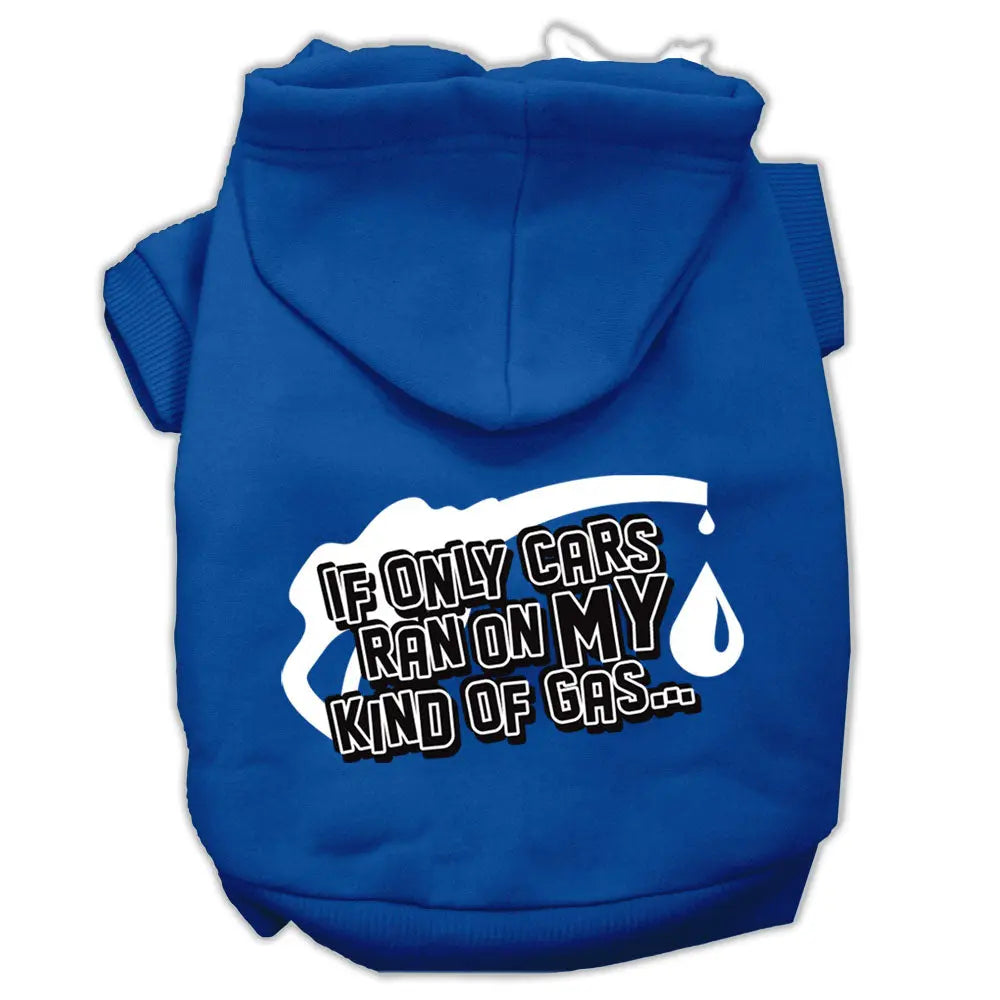 My Kind Of Gas Screen Print Pet Hoodies Blue Xl Default Title