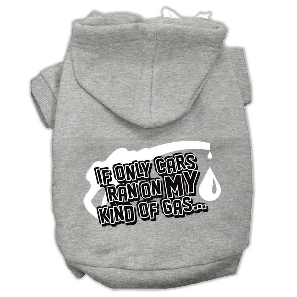 My Kind Of Gas Screen Print Pet Hoodies Grey L Default Title