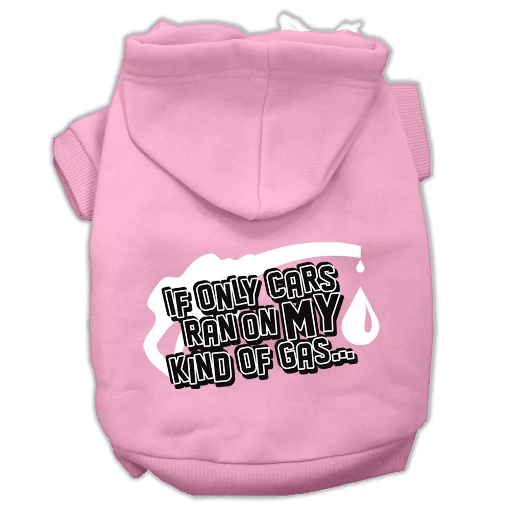My Kind Of Gas Screen Print Pet Hoodies Light Pink Size Xxxl Default Title