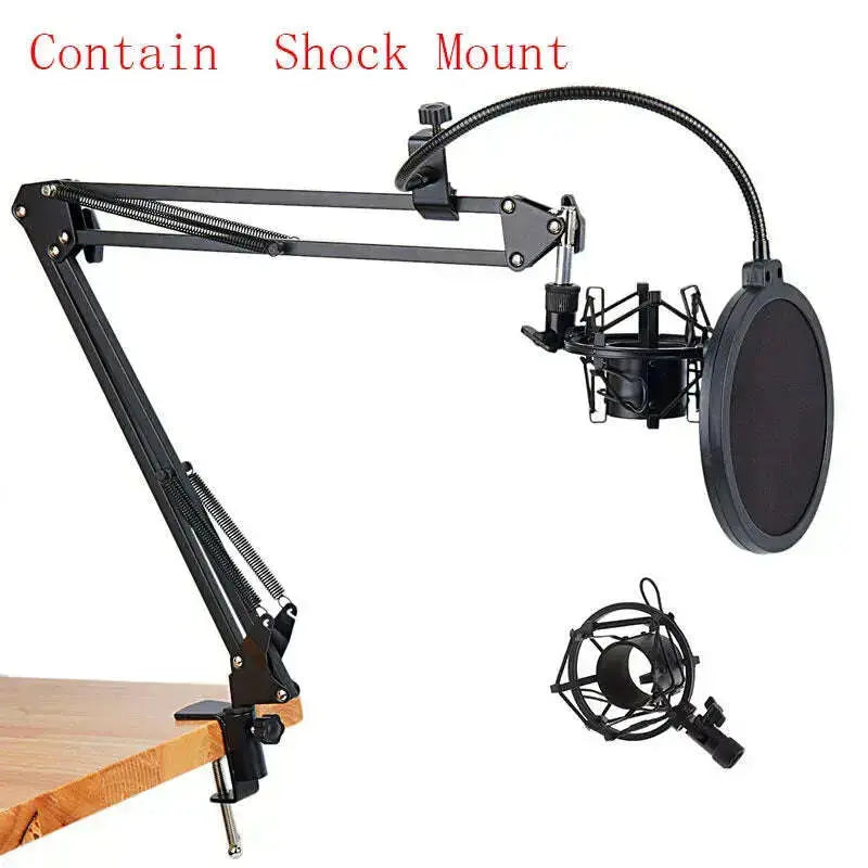 NB-35-Microphone-stand-Scissor-Arm-Stand_-Pantograph-For-Mic-_Table-Mounting-Clamp_NW-Filter-Windscreen-Shield-_-Metal-Mount-Kit-GreatEagleInc-333992268