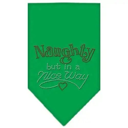 Naughty-But-In-A-Nice-Way-Rhinestone-Bandana-Emerald-Green-Small-GreatEagleInc-333913293