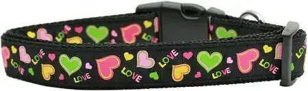 Neon-Love-Nylon-Dog-Collar-Xs-GreatEagleInc-318550490