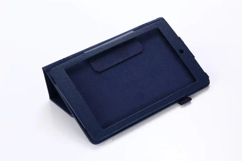 New Fire HD8 2017 Leather Case Kindle HD8 Protective Cover Lychee Pattern - GreatEagleInc