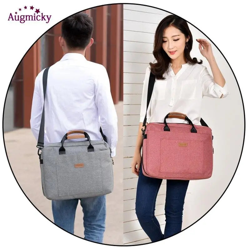 New Men Handbag Office Travel Shoulder Messenge Women's Laptop Bag Business Trip File Package Notebook Bag For 13.3"14"15.6"inch