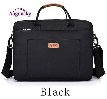 New Men Handbag Office Travel Shoulder Messenge Women's Laptop Bag Business Trip File Package Notebook Bag For 13.3"14"15.6"inch Black Less 15.6inch
