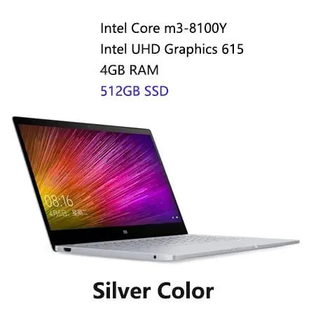 New Xiaomi Laptop Air 12.5 Inch Screen Intel Core m3-8100Y/i5 4GB RAM 128GB ROM Ultra Slim Full Meatal Body English Windows 10 - GreatEagleInc