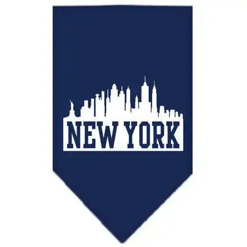 New-York-Skyline-Screen-Print-Bandana-Navy-Blue-Large-GreatEagleInc-318590646