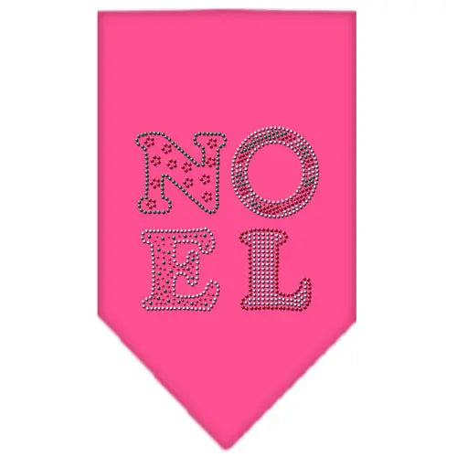 Noel Rhinestone Bandana Bright Pink Small Default Title