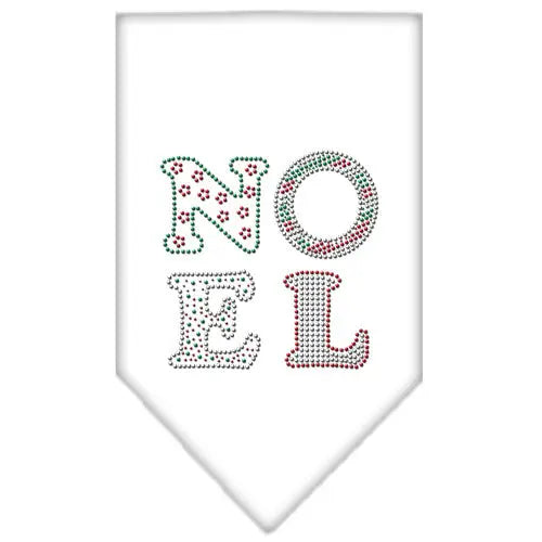 Noel Rhinestone Bandana White Large Default Title