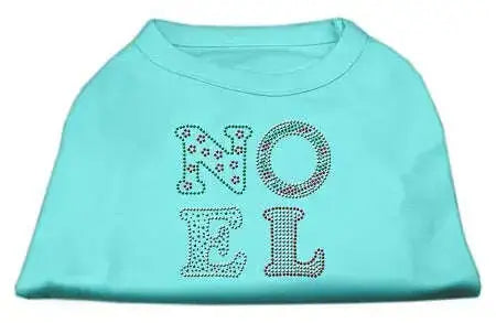 Noel-Rhinestone-Dog-Shirt-Aqua-Med-GreatEagleInc-318561329