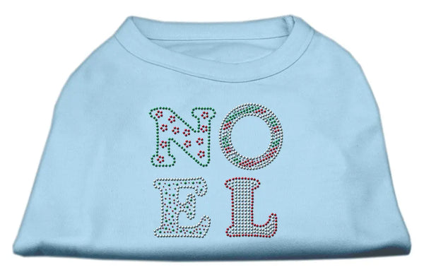 Noel Rhinestone Dog Shirt Baby Blue Xxxl Default Title