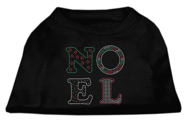 Noel Rhinestone Dog Shirt Black Lg Default Title