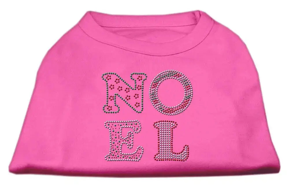 Noel-Rhinestone-Dog-Shirt-Bright-Pink-Sm-GreatEagleInc-333766633
