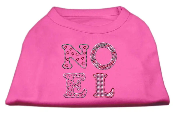 Noel-Rhinestone-Dog-Shirt-Bright-Pink-Sm-GreatEagleInc-333766633