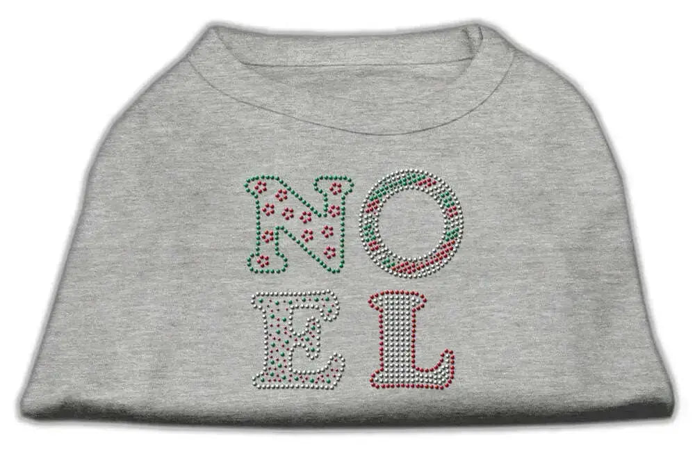 Noel-Rhinestone-Dog-Shirt-Grey-Sm-GreatEagleInc-320144945