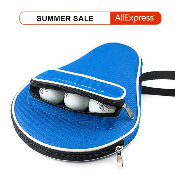 One Piece Professional Table Tennis Rackets Bat Bag High Quality Oxford Cloth Black Blue Portable Ping Pong Case Cover