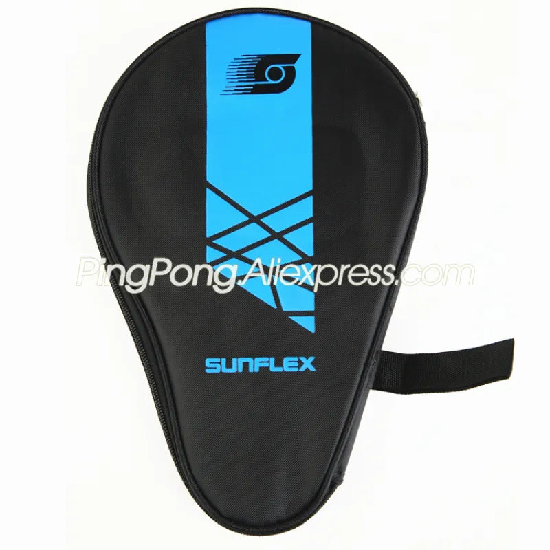 Original SUNFLEX Table Tennis Racket Bag (with Ball Storage Bag) Ping Pong Bat Case (Gift: 2x Protective film + 1x Edge Tape)