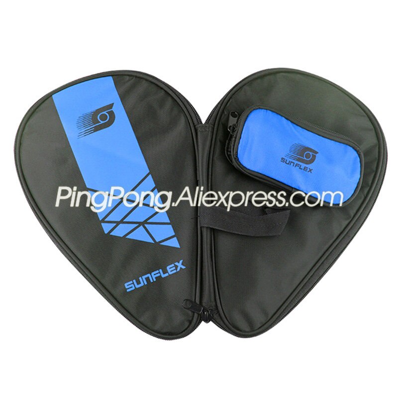 Original SUNFLEX Table Tennis Racket Bag (with Ball Storage Bag) Ping Pong Bat Case (Gift: 2x Protective film + 1x Edge Tape)