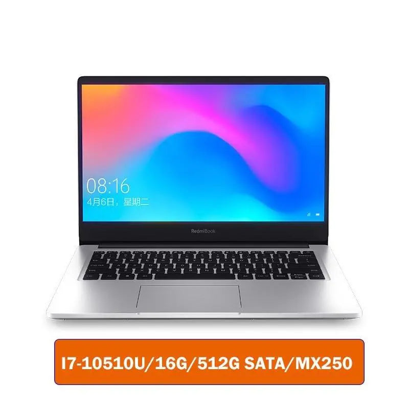 Original Xiaomi RedmiBook Laptop Pro 14 inch Mi Enhanced Version i7-10510U MX250 16GB / 8GB DDR4 512GB SSD Windows 10 Notebook - GreatEagleInc