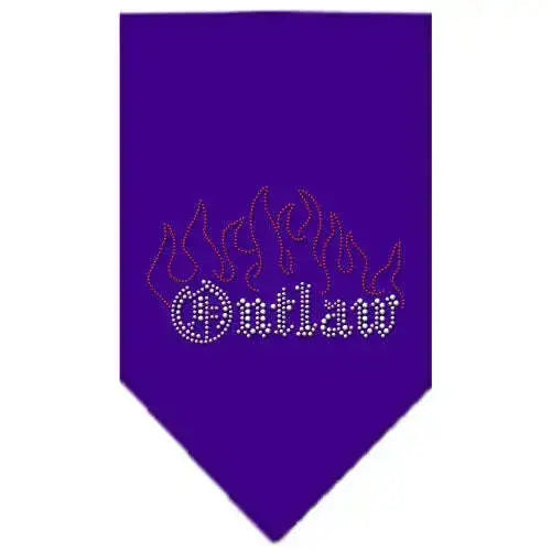 Outlaw-Rhinestone-Bandana-Purple-Large-GreatEagleInc-333912561