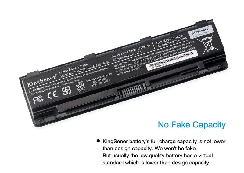 PA5024U Laptop Battery For Toshiba Satellite C800 C850 C870 L800 L830 L840 L850 L855 L870 PA5025U PA5024U-1BRS PABAS260 - GreatEagleInc