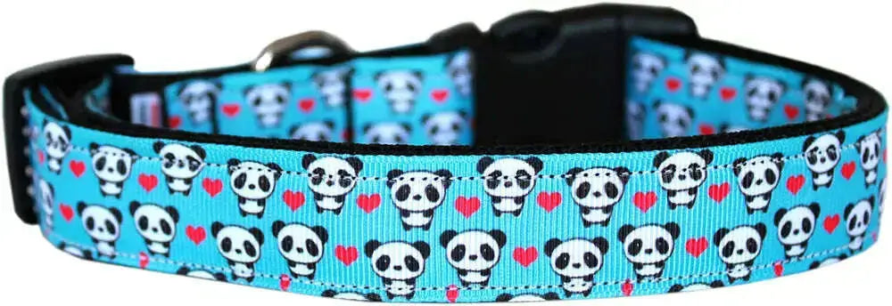 Panda-Love-Nylon-Dog-Collar-Sm-GreatEagleInc-333691438