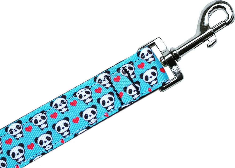 Panda Love Nylon Pet Leash 5/8in By 4ft Default Title