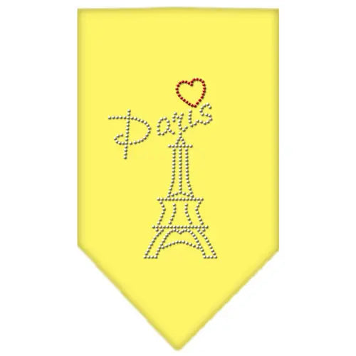 Paris Rhinestone Bandana Yellow Large Default Title