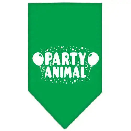 Party-Animal-Screen-Print-Bandana-Emerald-Green-Small-GreatEagleInc-319209671