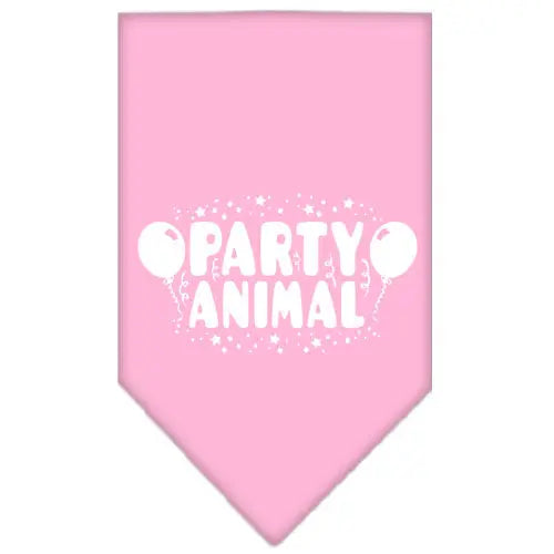 Party Animal Screen Print Bandana Light Pink Small Default Title