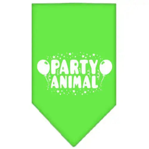 Party-Animal-Screen-Print-Bandana-Lime-Green-Large-GreatEagleInc-319210628