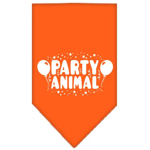 Party Animal Screen Print Bandana Orange Large Default Title