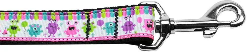 Party-Monsters-Nylon-Dog-Leash-3-8-Inch-Wide-4ft-Long-GreatEagleInc-318771682