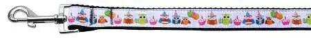 Party-Owls-Nylon-Dog-Leash-5-8-Inch-Wide-6ft-Long-GreatEagleInc-318498070
