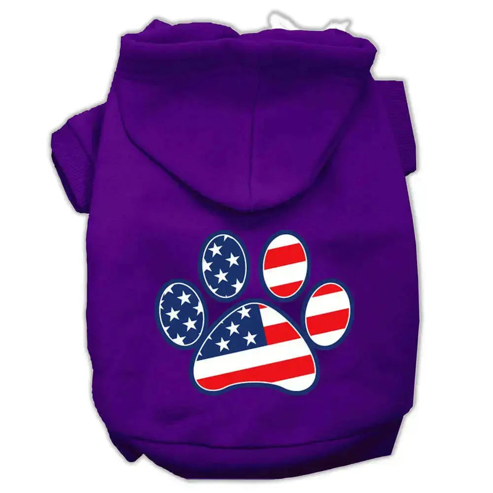 Patriotic-Paw-Screen-Print-Pet-Hoodies-Purple-L-GreatEagleInc-319429688