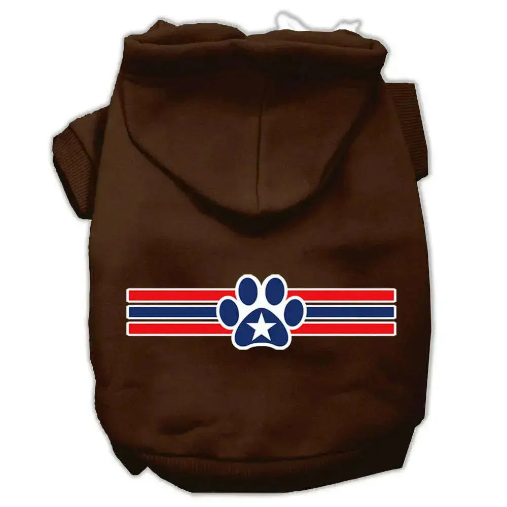 Patriotic-Star-Paw-Screen-Print-Pet-Hoodies-Brown-Size-Xl-GreatEagleInc-333724864
