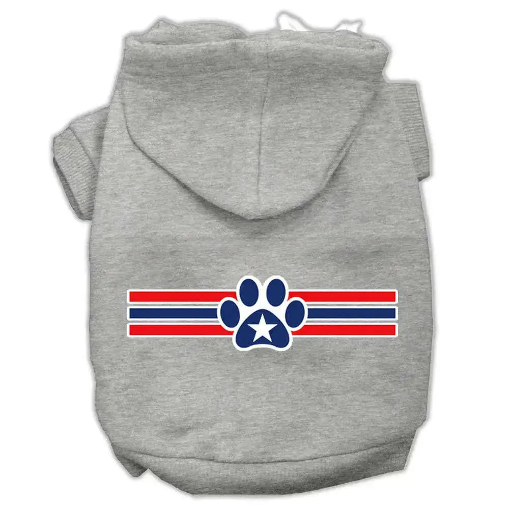 Patriotic-Star-Paw-Screen-Print-Pet-Hoodies-Grey-Xxxl-GreatEagleInc-333723459