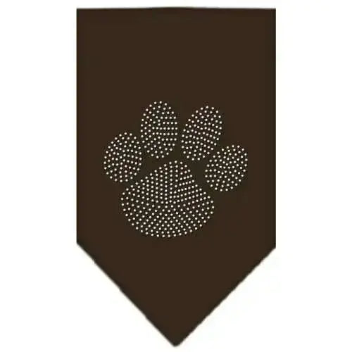 Paw-Clear-Rhinestone-Bandana-Cocoa-Small-GreatEagleInc-333788913