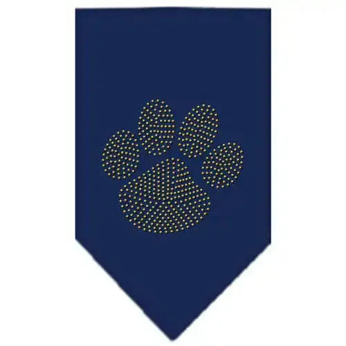 Paw-Gold-Rhinestone-Bandana-Navy-Blue-Large-GreatEagleInc-319125982