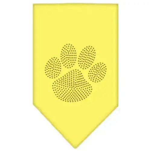 Paw-Gold-Rhinestone-Bandana-Yellow-Large-GreatEagleInc-333788577