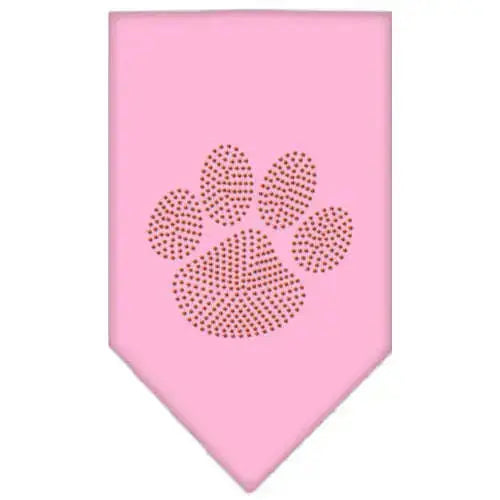 Paw-Orange-Rhinestone-Bandana-Light-Pink-Large-GreatEagleInc-319122750
